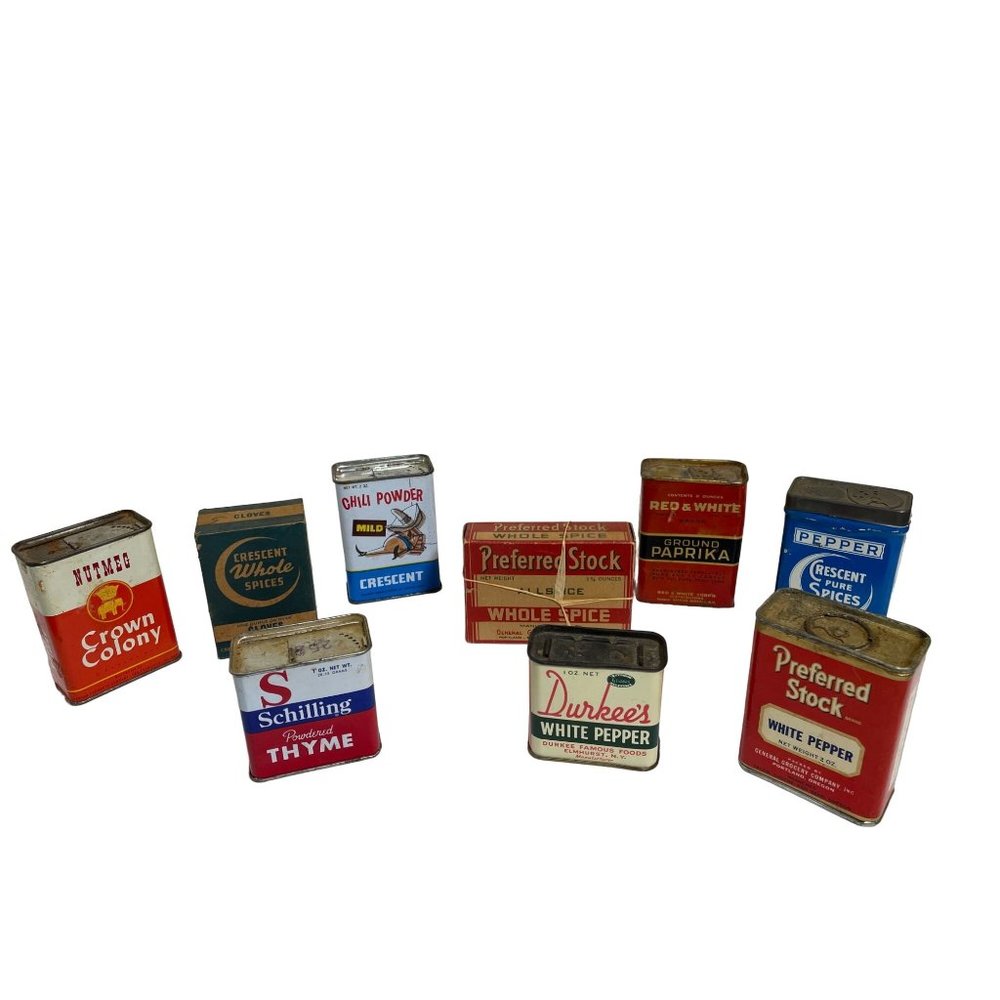 Vintage Spice Tins